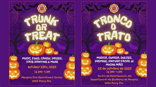 Memphis Fire Hosts Trunk or Treat and Safe Halloween Events
