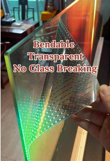 Bendable, Transparent, No Glass Breaking #Stage LED screen #Advertising display #Commercial display #digital signage