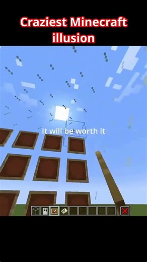 Making crazy Minecraft illusion of outer space. #minecraft #illusion