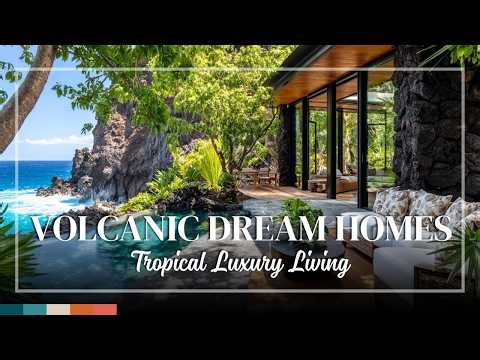 Luxury Coastal Living: Tropical Modern Homes in Volcanic Landscapes