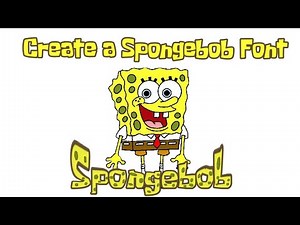 How to Create a Spongebob-inspired Font Text #mobileediting #ibispaintx #spongebob