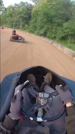 Dirt Track Go Kart Crash #shorts #racing #automobile