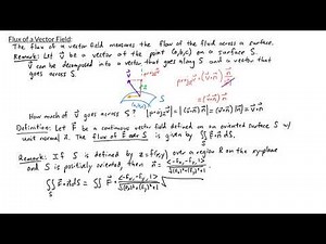 Multivariable Calculus - Flux of a Vector Field