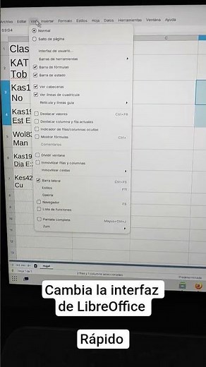 Cómo cambiar la interfaz de Libre Office rápidamente? #LibreOffice