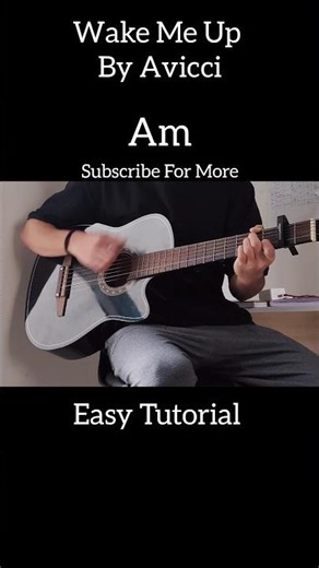 Wake Me Up by Avicii Tutorial | #shorts #guitar #music #tutorial #easy #avicii #chords #guitarchords
