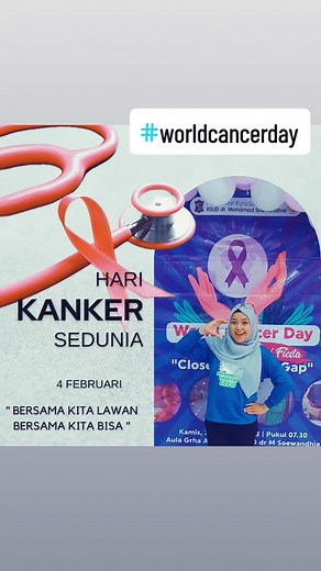 tetap semangat setiap hari !! 🥰 #worldcancerday2023🌍 #rsuddrmsoewandhie #oncologynurse