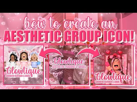 how to make an AESTHETIC ROBLOX group ICON! || mxddsie ♡