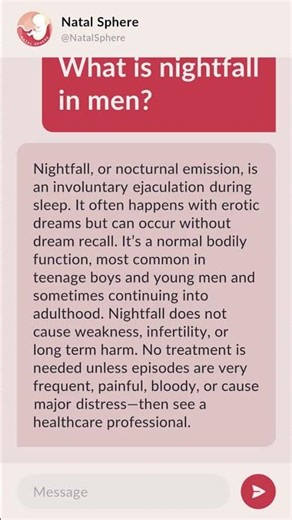 What is nightfall in men?