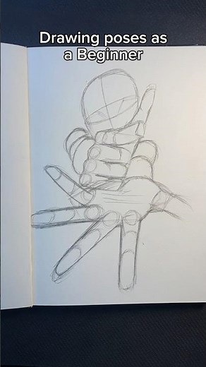 How I draw poses as a beginner✍️