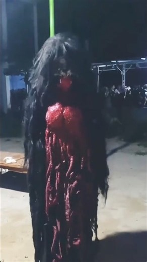 Afraid of pocong and kuyang ghosts, Ondel-ondel version #shortsvideo
