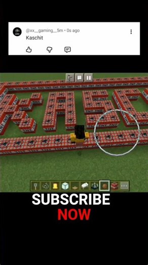 Minecraft TNT Name explosion 💥💥#minecraft #explosion #gaming