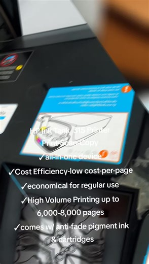 HP Ink Tank 315: Imprima, Digitalice y Copie