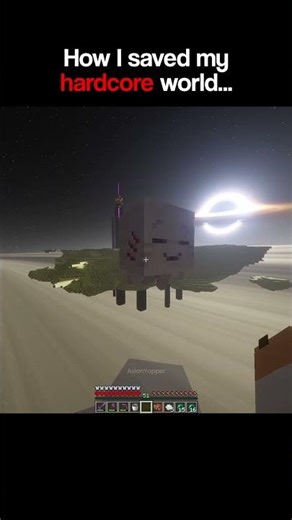 Minecraft Hardcore Moment