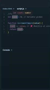 ¡Funciones Puras y Funciones Impuras en Javascript? #javascript #programacion