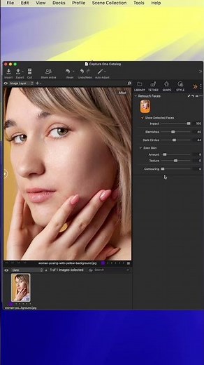 Smooth Skin in Seconds! ✨ Capture One New Retouching Magic #Shorts