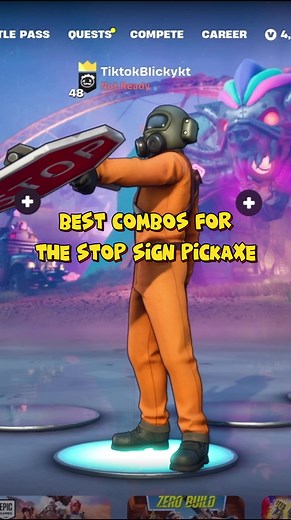 BEST Stop Sign Pickaxe Combos 🛑‼️🔥 #fyp #stopsignpickaxe #lethalcompany #lethalcompanygame #fortnitelethalcompany #fortnite #pickaxecombos