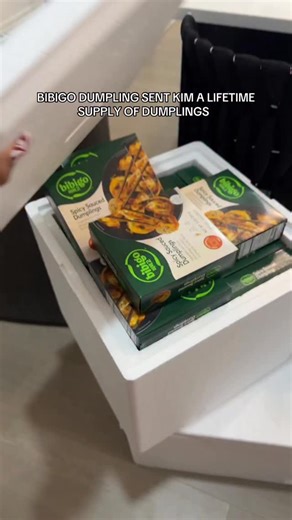 ONLY PAGE . on Instagram: "@bibigousa SENT KIM LIFETIME SUPPLY OF DUMPLINGS FOR CHRISTMAS 🥟 😱‼️"