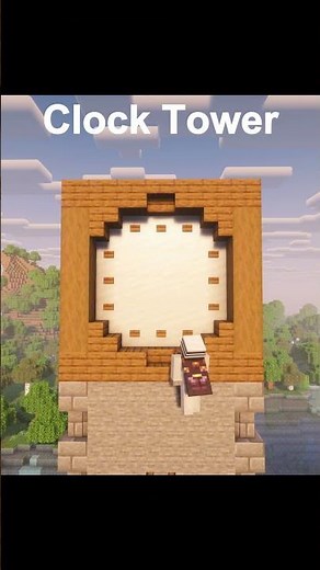 Minecraft Medieval Clock Tower Tutorial #minecraftbuilding #minecraft #minecrafttutorial