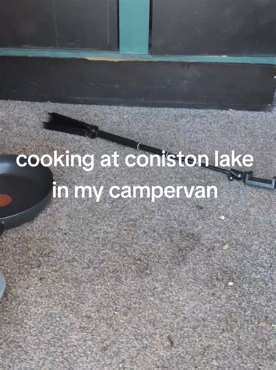 cooking curry at side off coniston lake #conistonlake