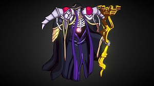 Overlord - Ainz Ooal Gown - 3D model by Ed3lweiss