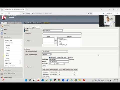 11 How to create Nodes and Pool member in F5 LTM | Khaled Sakr
