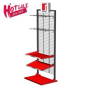 [Hot Item] Giantmay Customized Candy Racks for Shop Sale Stainless Steel Wire Mesh Shelves
