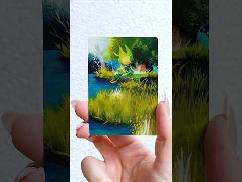 Watch me transform this Leavanny Pokemon card ✨ #pokemoncards #pokemontcg