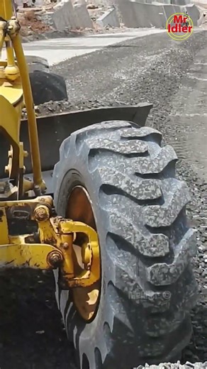 Road Construction Aggregate Leveling With Motor Grader #shorts #construction #roadwork #motorgrader