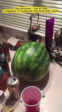 This afternoon July 16, 2025 A magnitude 7 3 earthquake hits Sand Point, Alaska