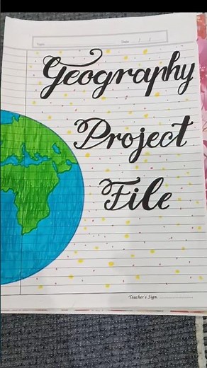 Easy 💯 Geography project file || Types of maps, scales.. ||Subscribe for more ✌#geography #study