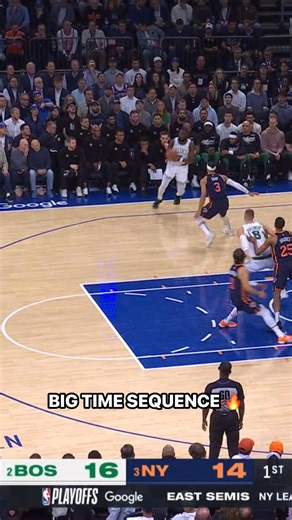 Josh Hart LOCKS IN defensively, PUSHES the break, and FINDS OG Anunoby for the 3! 😮‍💨 BOS-NYK | LIVE on ESPN | NBA