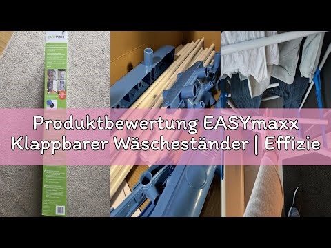 Produktbewertung EASYmaxx Klappbarer Wäscheständer | Effizientes Trocknen mit 3 Ebenen, 2 Seitenflüg