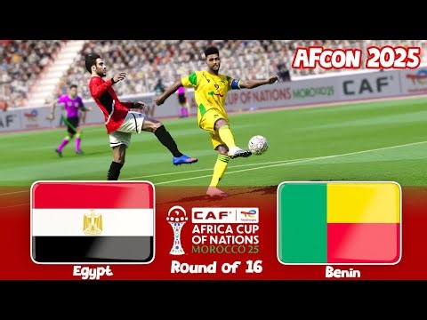 🔴EGYPT vs BENIN ROUND OF 16 ⚽ AFRICA CUP of NATIONS 2025 ⚽ FOOTBALL GAMEPLAY HD PES 2026