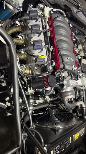 C4 LS3 forged first start up with Holley Terminator X