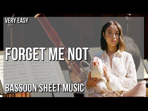 Bassoon Sheet Music: How to play Forget Me Not by Laufey