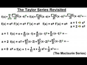 Calculus 2: Infinite Sequences and Series (81 of 86) The Taylor Series Revisisted