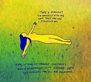 Text your ZIP code to 907-312-5085 today to learn which Indigenous lands you are on. This service is made possible by Native Land Digital — learn more at https://native-land.ca. "Take a moment to connect with the land that you are standing on. Now, introduce yourself spiritually: build a relationship with Mother Earth that provides for all our relations." Animation by Khaila Carr of Baby.lumpia | Big Cartel | Facebook