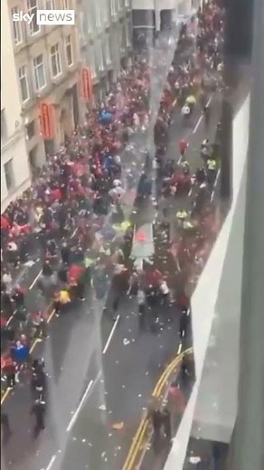 Moment car drives into crowds in Liverpool
