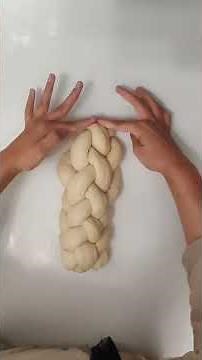 How to braid a six stand challah (slow and then fast)