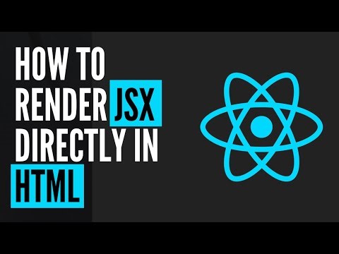 How to render JSX in HTML