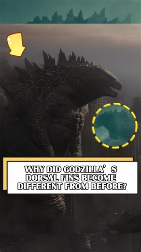 Did you notice that Godzilla’s dorsal fins are completely different in the two movies? #movies #film #fyp #monster #foryoupage