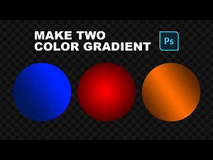 How to Make Two Color Gradient in Photoshop | Easy & Professional Tutorial