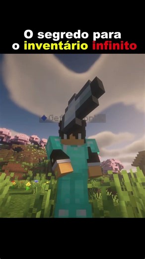 O segredo para o inventário infinito #minecraft #fpy
