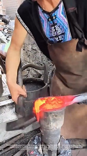 Hammering sparks and craftsmanship a day in the life of a traditional blacksmith #asmr #satisfying #protection #forging | Checkwel