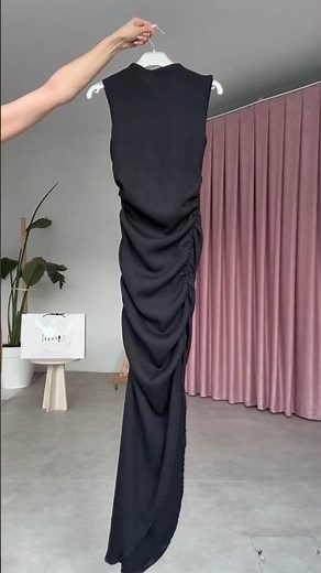 Black Slit Bodycon Dress | Elegant Party Outfit for Women