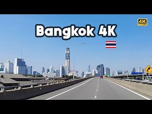 Driving 4K Expressway through Bangkok Thailand 2022