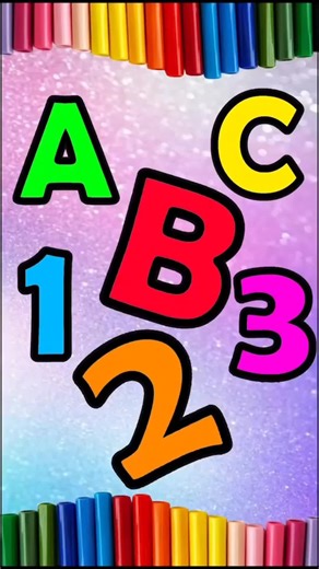 How to Draw ABC 123 #draw #kids #shorts #colour #Abc