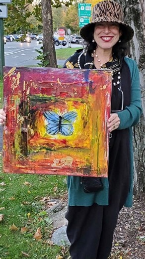 19 reactions · 3 comments | A little throwback to Stockbridge, MA where this piece found its new home. Creating it was a joy, and seeing it resonate with someone was even sweeter. Perhaps it’s time to paint another one. Who’s ready for a new piece? | Rachel Bush | Facebook