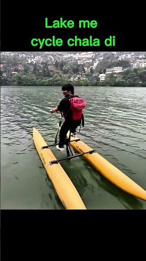 Sourav Joshi ne lake me cycle chala di 😱 | Unbelievable Moment!