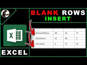 Excel Insert Blank Row Every Other Row | Shortcut for Esxel Google Sheets and Cells